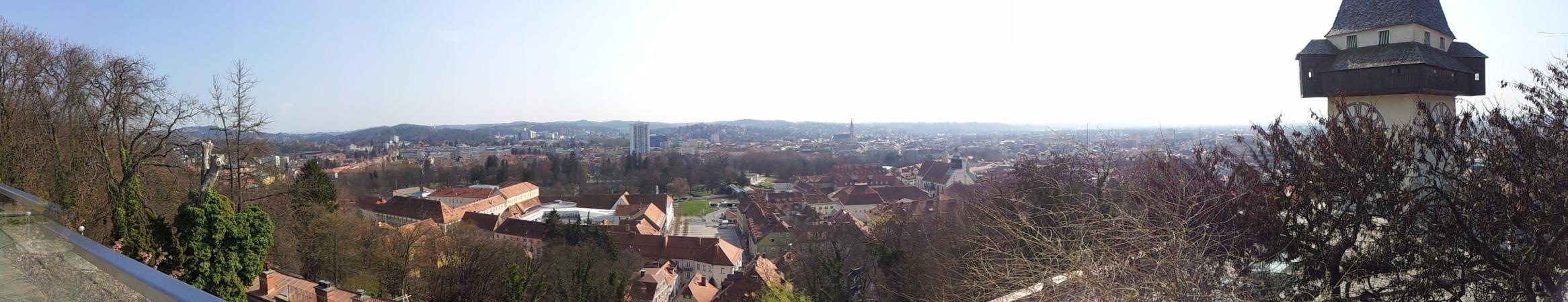Panorama von Graz.