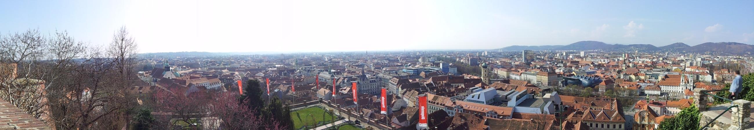 Panorama von Graz.