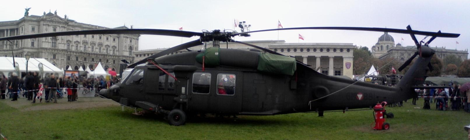 Einsatzhelikopter des österreichischen Bundesheeres.